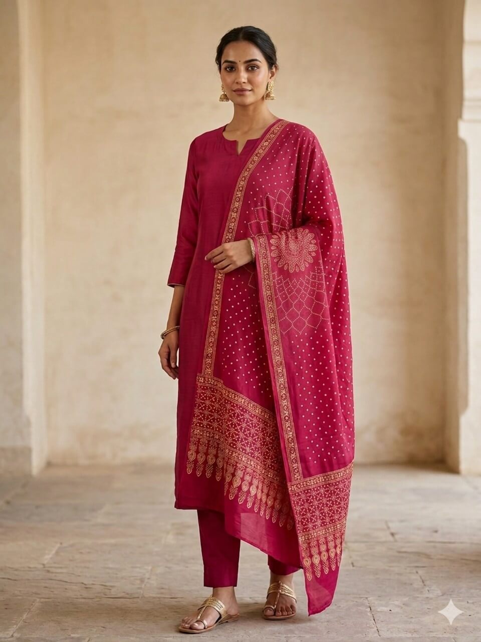 Modal Dupatta- Pink