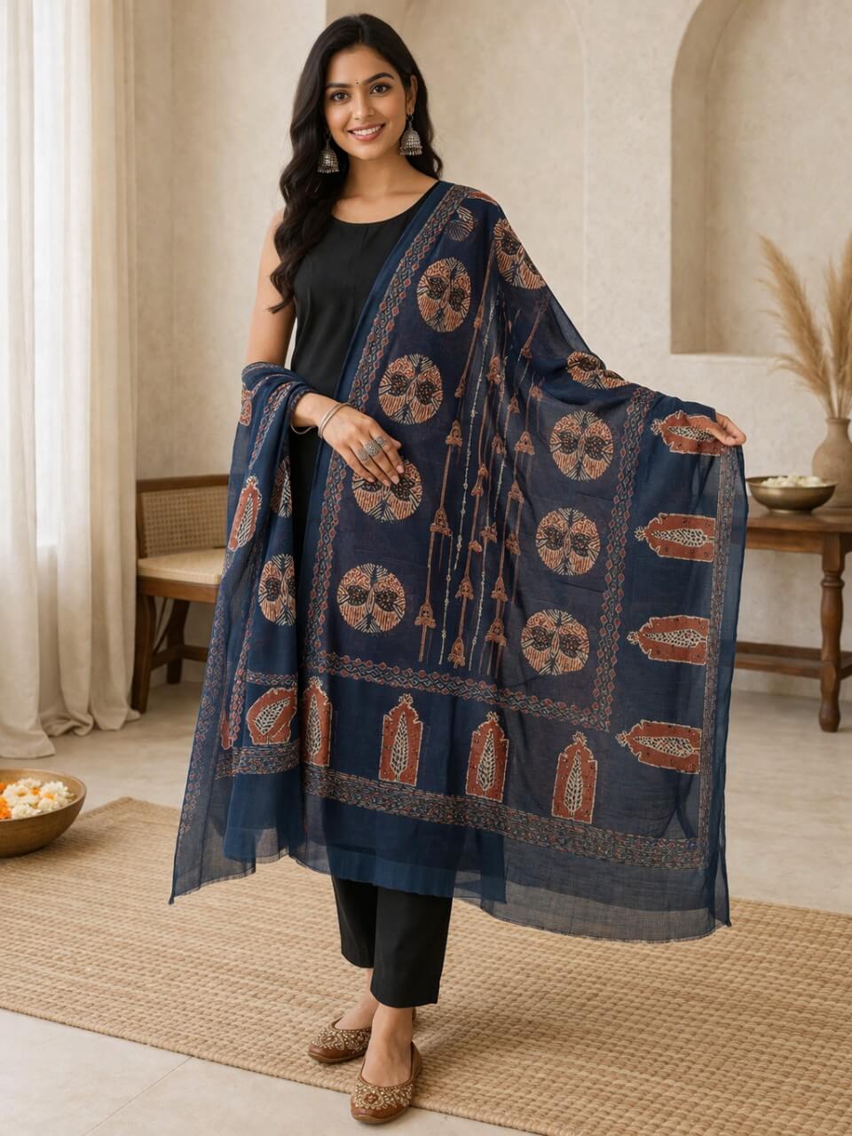 Kota Dupatta- Blue