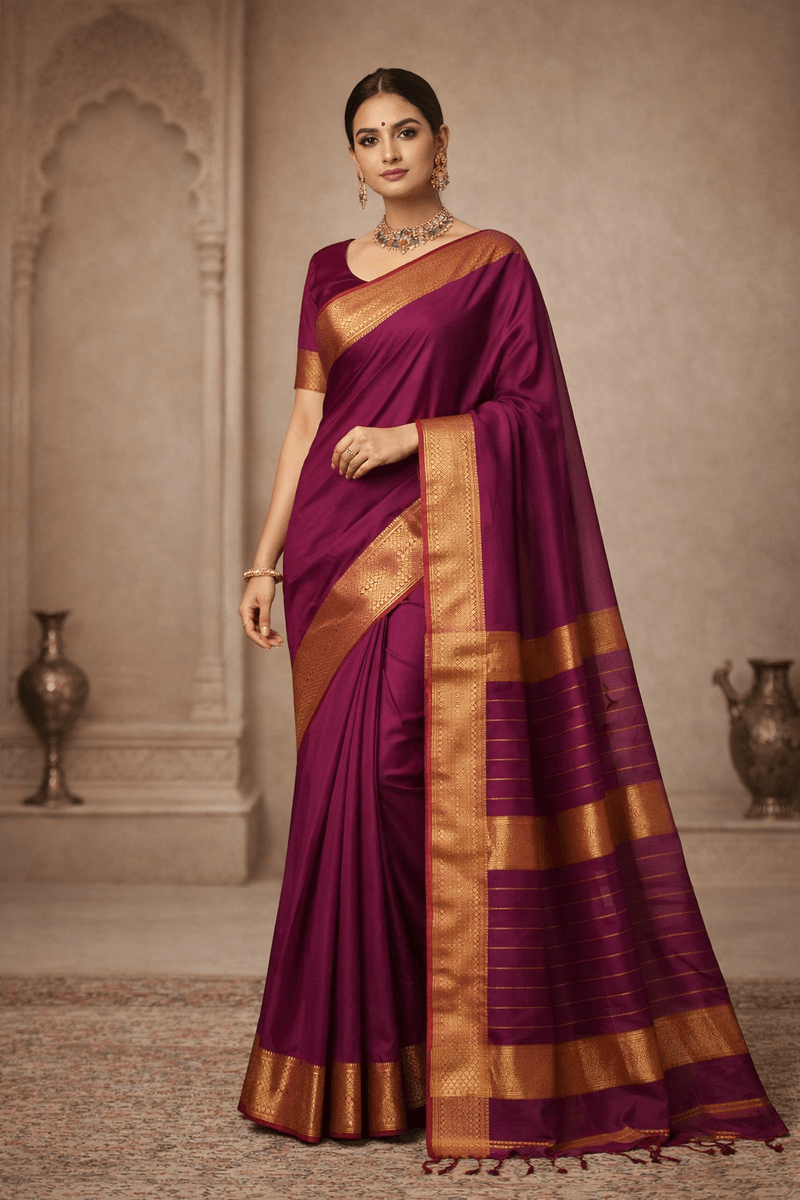 Royal Wine Saree