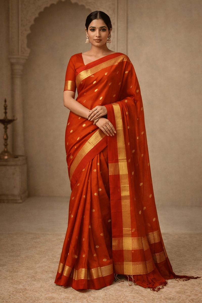 Orange Saree