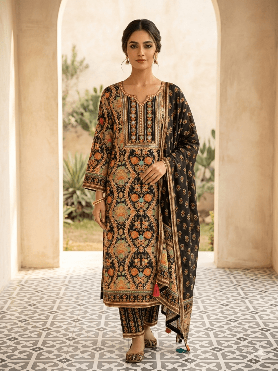 Crepe Suit Set