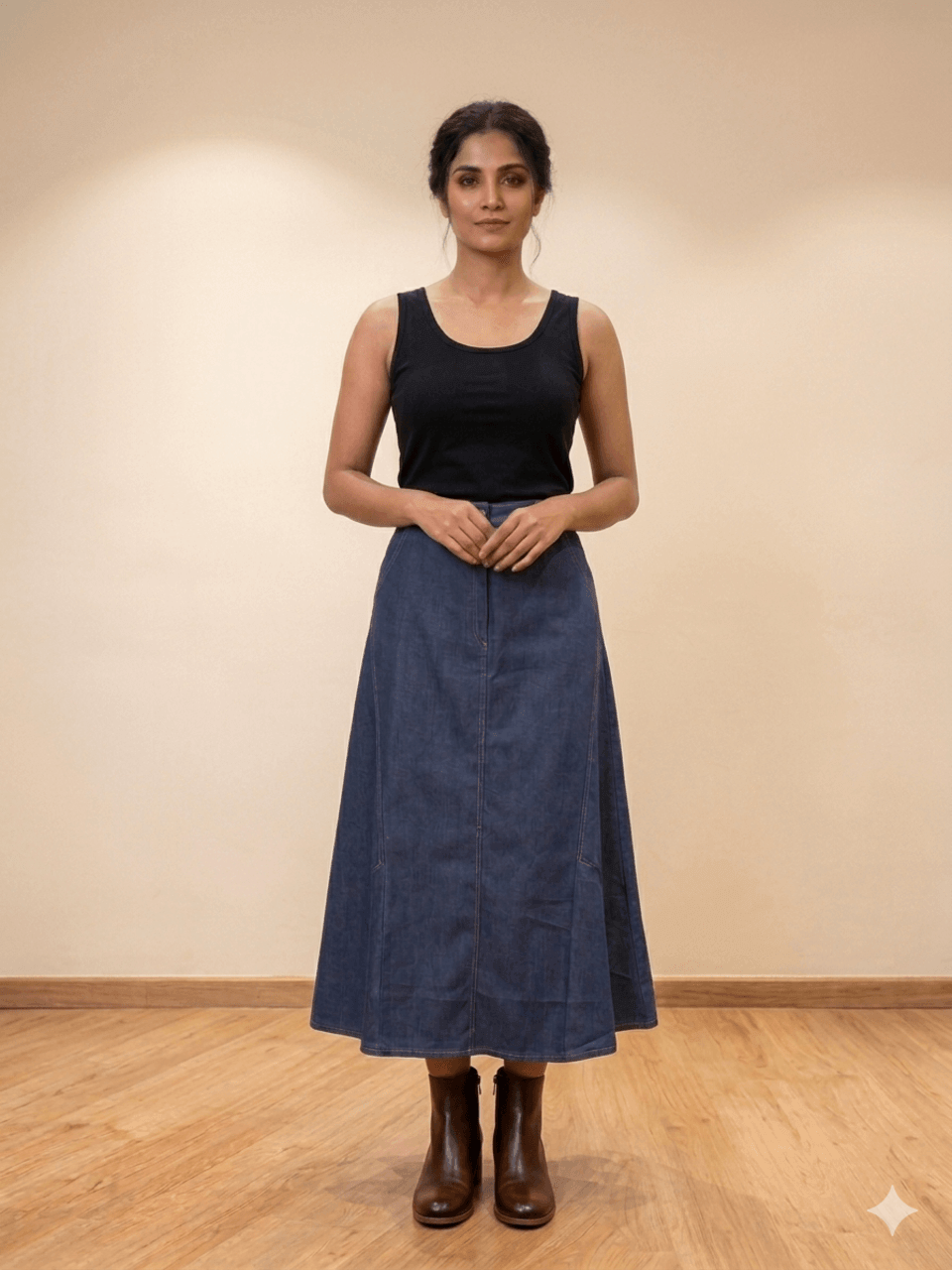 The Midnight Indigo Skirt