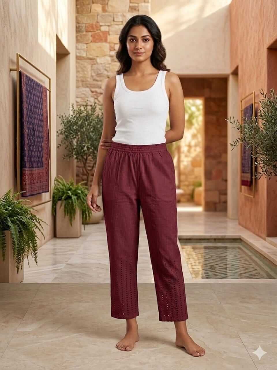 Lippi Pants - Maroon