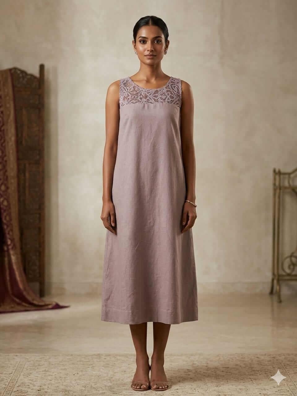 The Mauve Midi Dress