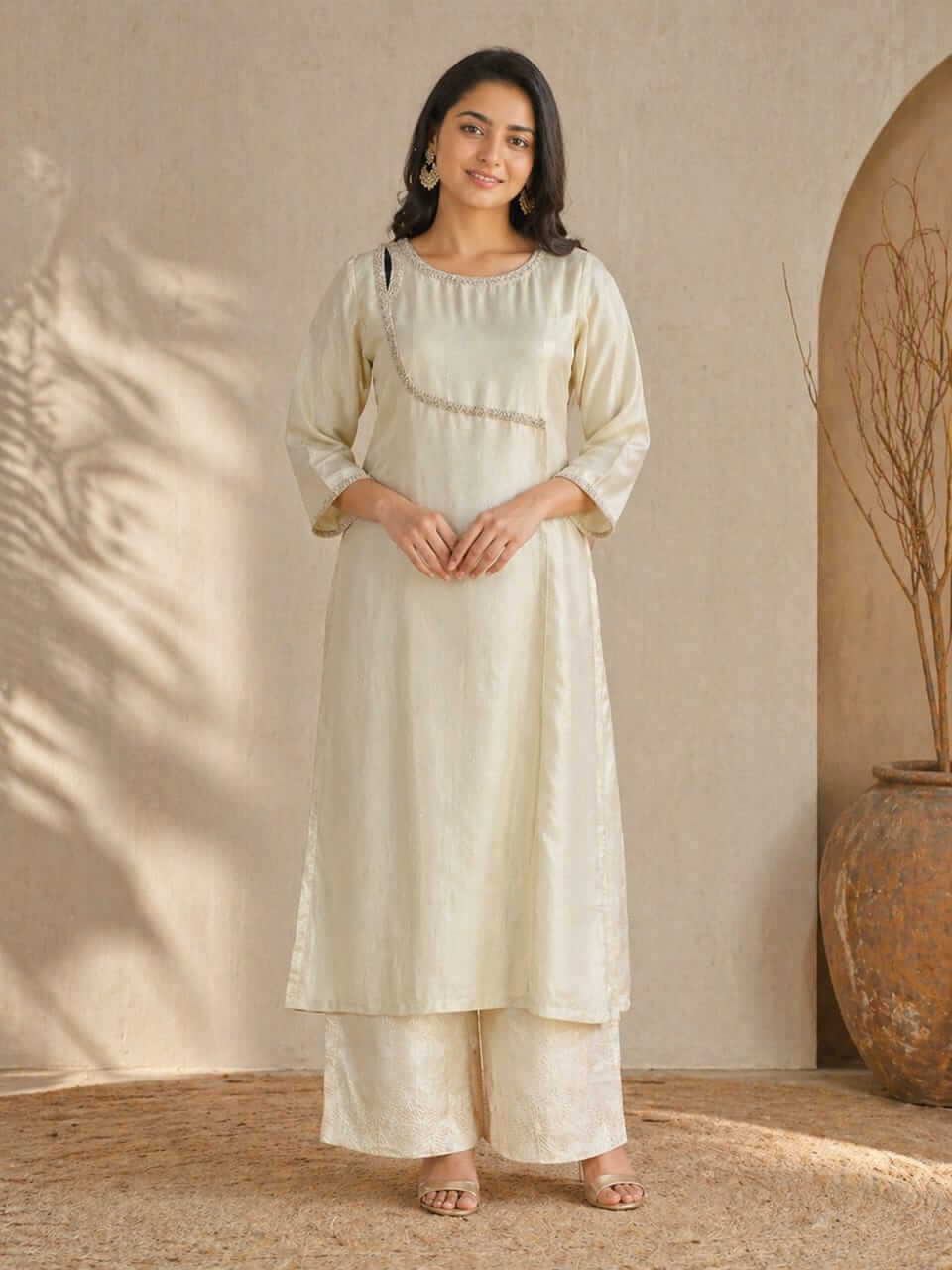 Ivory Kurta Pant Set