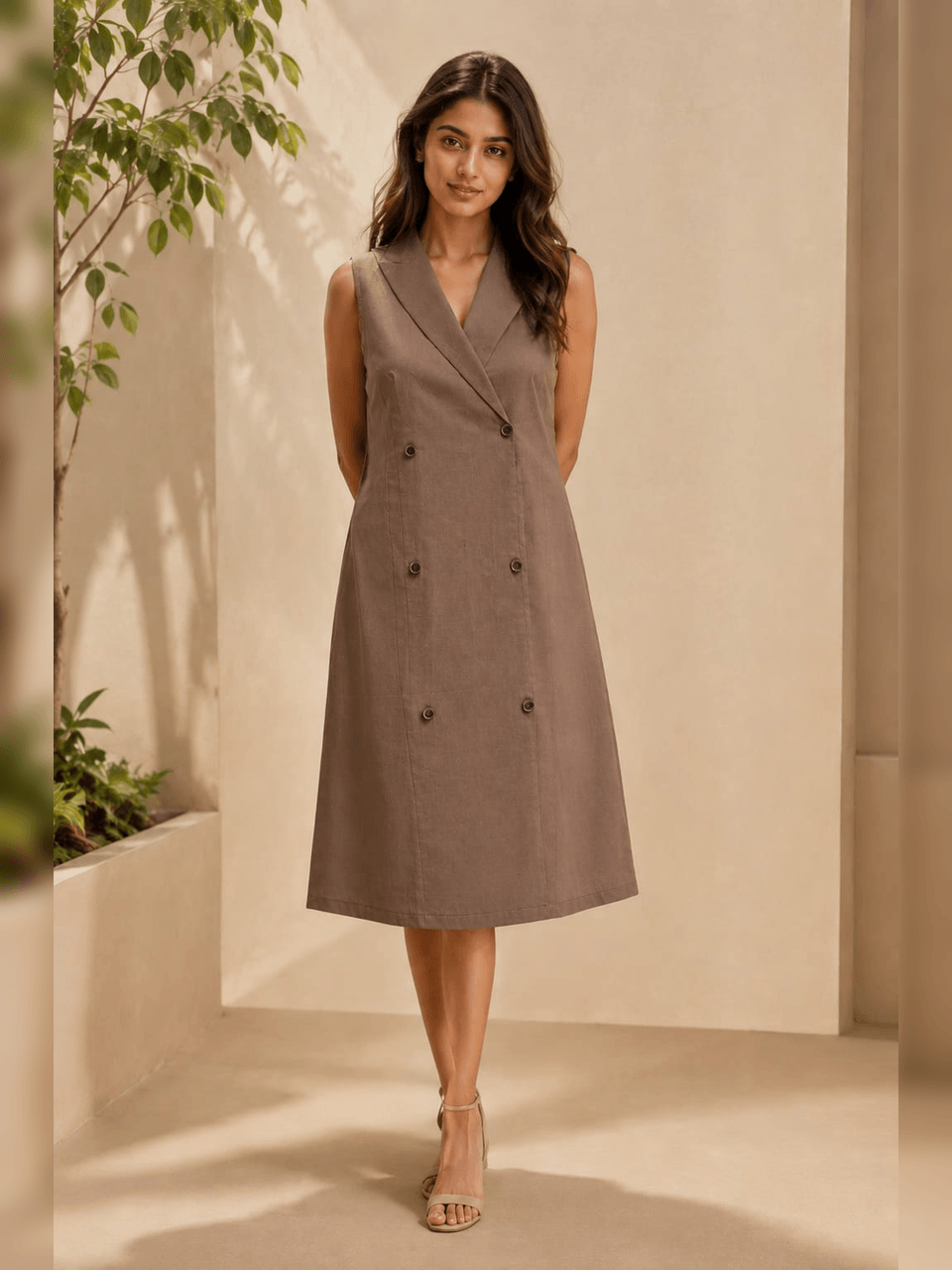Classic Taupe Midi